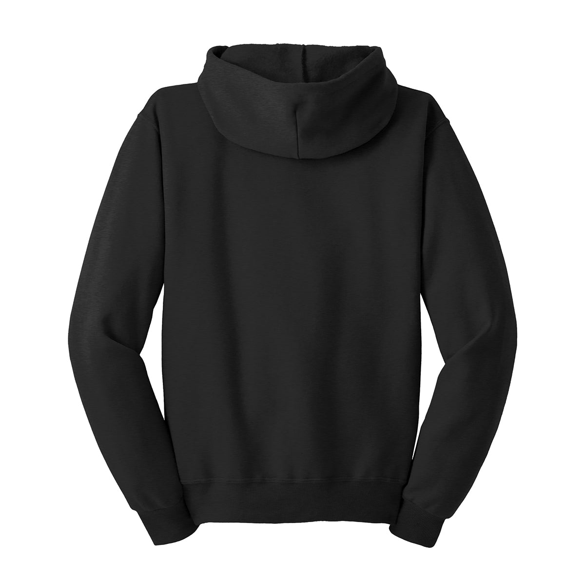 Full Zip Black hoodie back